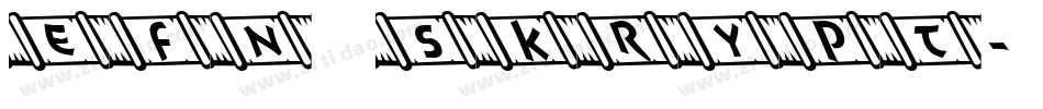 EFN Skrypt字体转换